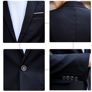 Traje Casual de Negocios para <span class=keywords><strong>Hombre</strong></span>, Versión Coreana, Conjuntos de Traje Profesional, Venta al Por Mayor del Fabricante - Product Image 5