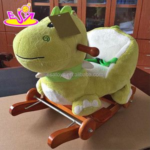 Nuovi prodotti del bambino divertente zebra animale con la musica a dondolo di legno cavallo per 3 anni di età W16D103 - Product Image 3