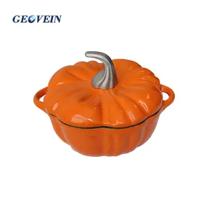 Meilleures ventes : Ustensiles <span class=keywords><strong>de</strong></span> <span class=keywords><strong>cuisine</strong></span> en fonte émaillée en forme <span class=keywords><strong>de</strong></span> citrouille - Product Image 1