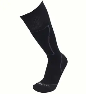 100 Merino Wool Plain Black Thin Long Warm Socks For Men