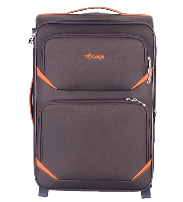 Baigou Kongzhongniao 3 piece nylon 2 wheels promotional cheap trolley case traveling bulit-in wheel luggage set