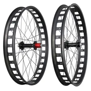 Roda Sepeda Lemak Logam Campuran 80Mm Murah, Roda Sepeda Fatcher Aluminium Clincher