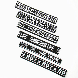 عصابات عرق مرنة رقيقة بشعار مخصص رباط رأس عصابة رأس للرجال والنساء للجري الرياضي عصابات رأس رياضية لليوجا واللياقة البدنية - Product Image 1