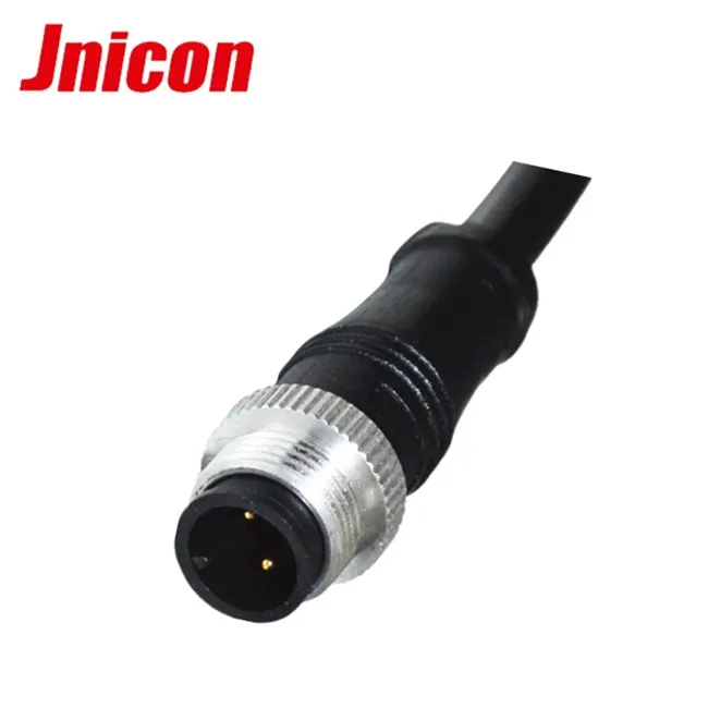 IP68 waterproof m8 3pin 4 pin 5 Pin Screw Locking cable connector for LED Light