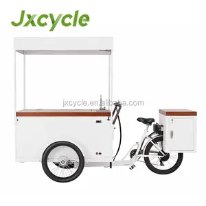 Electric Cargo Bike Mobile Solar 3 Wheel Electric Freezer Trike Ice Cream Cargo Bikes For Sale Tricycle Cart With Ice Box