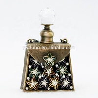 Tas wanita bunga logam 6ml botol parfum kaca kosong antik botol isi ulang 0il #40101
