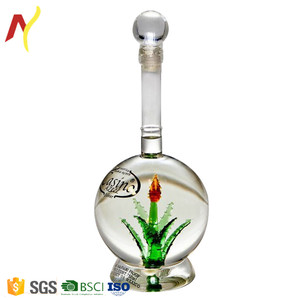 Botella <span class=keywords><strong>de</strong></span> <span class=keywords><strong>Licor</strong></span> Vacía <span class=keywords><strong>de</strong></span> 750 ml con <span class=keywords><strong>Agave</strong></span> <span class=keywords><strong>de</strong></span> Vidrio en el Interior - Product Image 1