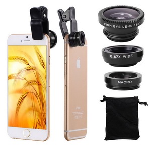 Objectif universel 3 en 1, Clip zoom, caméra, grand Angle, œil de poisson pour téléphone portable, nouveau - Product Image 4
