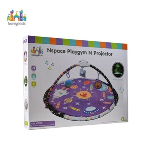 Konig Kid Indoor Soft Play palestra Multi-funzionale cura Babi giocattolo attività pieghevole Baby Play palestra con funzione di proiezione - Product Image 5