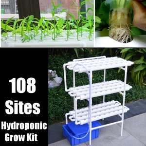Kit de culture de <span class=keywords><strong>jardin</strong></span> d'intérieur à 108 trous pompe automatique jardinière en pot de pépinière pour support de plante de semis <span class=keywords><strong>sans</strong></span> <span class=keywords><strong>eau</strong></span> pour légumes - Product Image 3