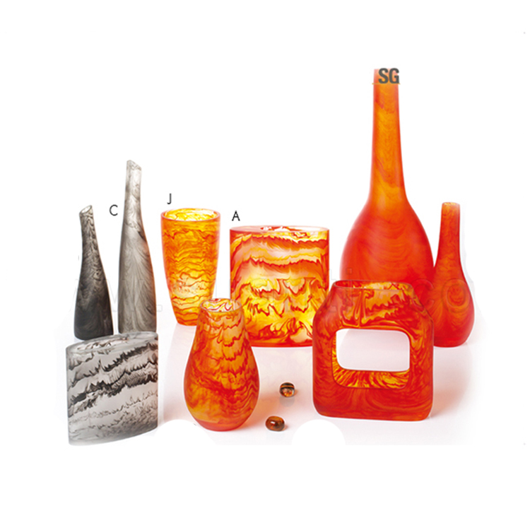 Недорогая полимерная крутящаяся мраморная декоративная ваза для дома