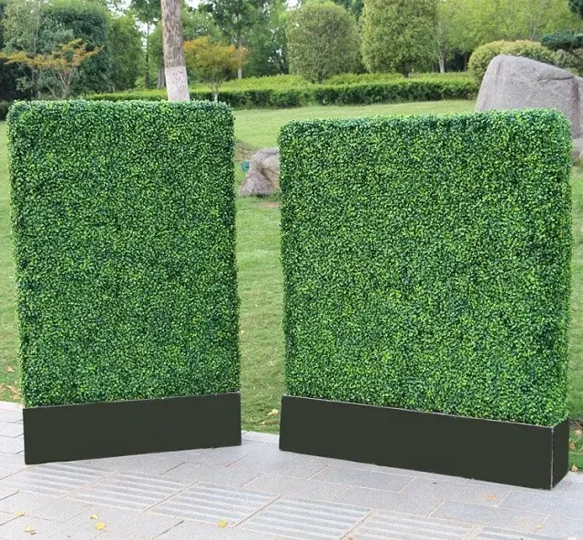 K-3065 Protection Uv de Haute Qualité Artificielle Plante De Haie Mur D'herbe Pour La Décoration De Jardin