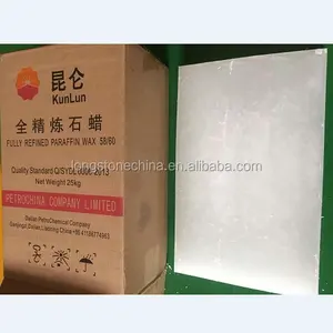 PetroChina-CERA de parafina totalmente refinada, para fabricación de velas, crayón, Dalian Kunlun, 58-60 grados