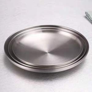 Korea BBQ Grill Meat Dishes <strong>Plate</strong> Tableware Stainless Steel Dish <strong>Plate</strong> - Product Image 3