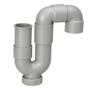 Tubería de drenaje de PVC Métrica ERA ISO3633, accesorios S-TRAP