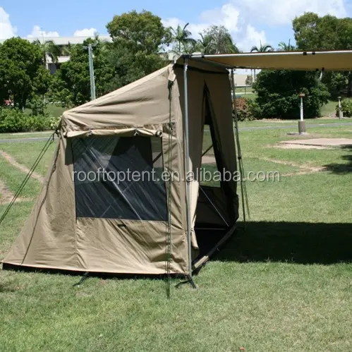 Durable 4 × 4オフロード必要なGROUND TENT/CAE SIDE AWNING使用キャンバス素材