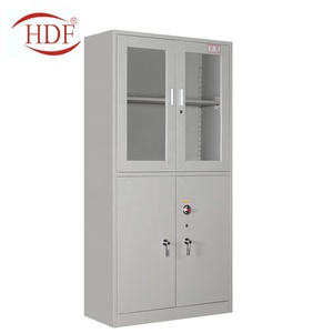 <span class=keywords><strong>Armoire</strong></span> en acier de bureau à porte en verre <span class=keywords><strong>avec</strong></span> <span class=keywords><strong>armoire</strong></span> de rangement en métal à 4 portes de dimension classeur en acier <span class=keywords><strong>avec</strong></span> <span class=keywords><strong>serrure</strong></span> de sécurité - Product Image 4