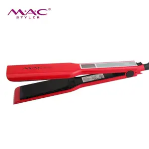 High Quality Screen Touch Barber Salon Hair Straightener Collection Bag Travel Ceramic Flat Iron LCD Display Hair Straightener