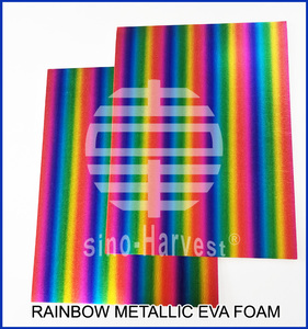 <span class=keywords><strong>Mousse</strong></span> EVA arc-en-ciel métallique et à motifs personnalisée coupée à la taille Durable et élégante - Product Image 3