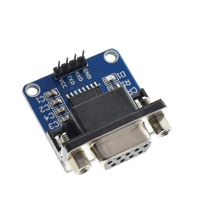 MAX3232 RS232 a Porta Seriale TTL Converter Module DB9 Connettore MAX232