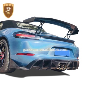 Kit de Carrocería para Porsche <span class=keywords><strong>718</strong></span> Cayman <span class=keywords><strong>Boxster</strong></span> al Estilo GT2RS, Incluye Lip Delantero, Capó, Faldones Laterales y Difusor Trasero - Product Image 3