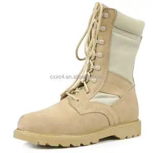 Suede Tactical Boots with Rubber Panama Sole Desert Boots