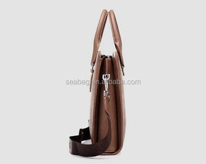 Seabag กระเป๋าคอมพิวเตอร์แล็ปท็อปคนส่งเอกสารขนาด14นิ้ว,กระเป๋าหนังแท้แฟชั่นสำหรับผู้ชายกระเป๋าถือใส่คอมพิวเตอร์ - Product Image 4