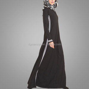 Últimos Productos En <span class=keywords><strong>El</strong></span> Mercado Deportivo Chic Último Abaya Dubai Abaya Burka Diseños Fotos Negro y blanco 2016 - Product Image 2