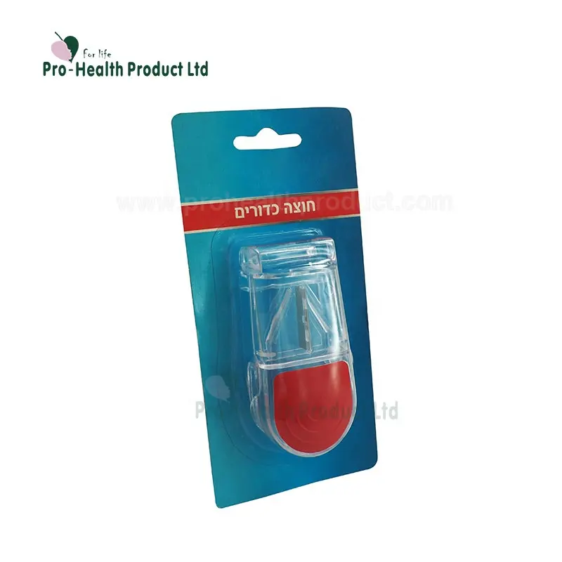 Hot Sale Wholesale Mini Plastic Pill Holder With Cutter