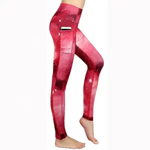 Leggings imprimés de Yoga pour femmes, pantalons Capri de Yoga, leggings de femmes d'âge mûr, pantalons épais et avec poche