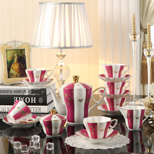 Commercio all'ingrosso 15pcs Europa royal bone china classico caffè e tè set con il contenitore di regalo - Product Image 2