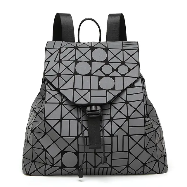 Mochila moderna geométrica mate para mujer, famosa marca japonesa, bao, Escolar