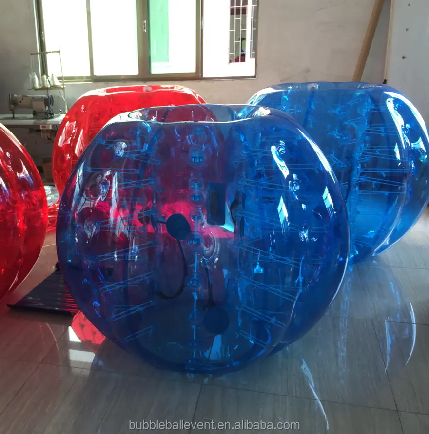 Hoge kwaliteit menselijk opblaasbare bumper bubble bal, ballon pak