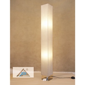 Modern LED Changing Color <strong>Tall</strong> Floor <strong>Lamp</strong> <strong>with</strong> Fabric <strong>Shade</strong> Metal Base Home Decoration Living Room Bedroom - Product Image 6