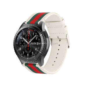 <span class=keywords><strong>Bracelet</strong></span> de rechange pour <span class=keywords><strong>montre</strong></span> Galaxy, 22 mm, style nylon, cuir, <span class=keywords><strong>sport</strong></span>, pour <span class=keywords><strong>Samsung</strong></span> <span class=keywords><strong>Gear</strong></span> S3 - Product Image 1