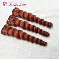 Tissage en lot brésilien naturel bouclé — isee, mèches de cheveux humains, coupe 2d libre, tissage de cheveux, couleur 350