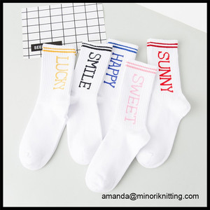 2017 Conception personnalisée Mode Patinage Sport Chaussettes Mi-mollet Adolescents chaussettes <span class=keywords><strong>de</strong></span> sport - Product Image 3