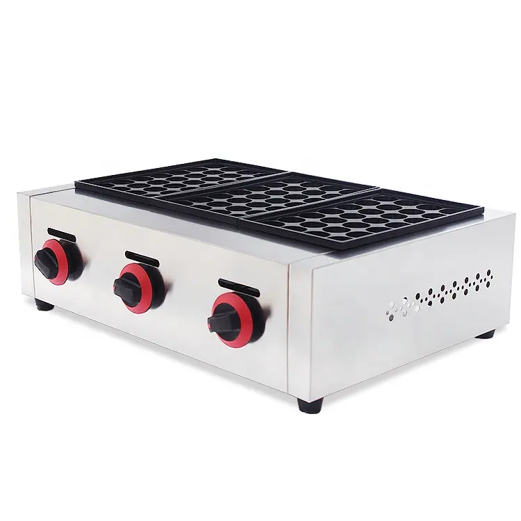 Giapponese CE approvato elettrico pesce palla macchina takoyaki grill