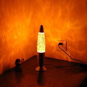 Decorazione natalizia lampada LED Lava galleggiante da 7 pollici Shake Shine Glitter lampada da tavolo - Product Image 2