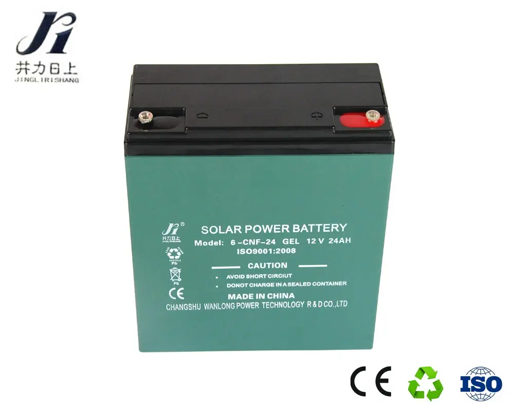 12V 24AH Sealed deep cycle battery gel solar storage battery for solar system