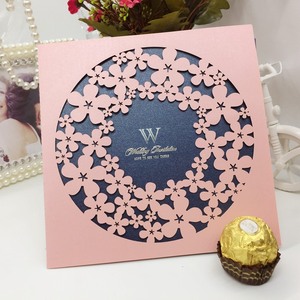 Inviti di Nozze Bestseller, Biglietti Pieghevoli con Taglio Laser a Fiore, Romantici Biglietti Matrimoniali in Stile Europeo, Carte Artigianali per Matrimonio - Product Image 4