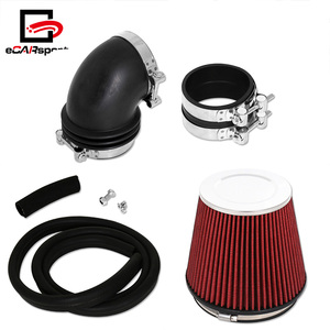 ECARsport coche cromo aluminio toma de aire frío de <span class=keywords><strong>escudo</strong></span> de calor para Chevrolet 10-11 para Camaro V6 - Product Image 3