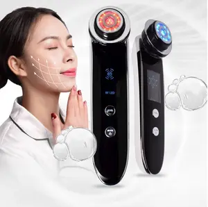 Family Use EMS Beauty Device RF Color Light Ion Thermotherapy Cold Face Massager