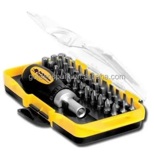 38 Stuk Ratel Schroevendraaier & Bit Set Performance Tool 38 Pc Ratchet Schroevendraaier Set