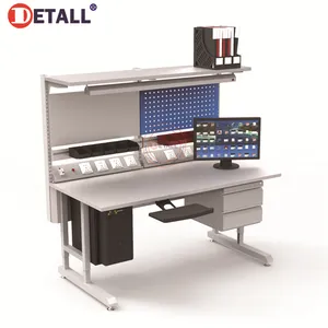 Detall. çok fonksiyonlu Endüstriyel Metal Paslanmaz Çelik Işık Görev Worktable