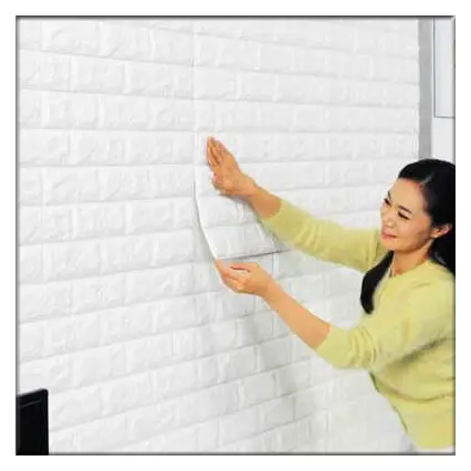 3D Schaum Wand fliese Dekoration Design 3D Brick PE Schaum Tapete/Wand paneel/Aufkleber Home Dekoration für TV Hintergrund