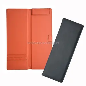 Hotel restaurant pu leather check bill presenter, leather menu card holder