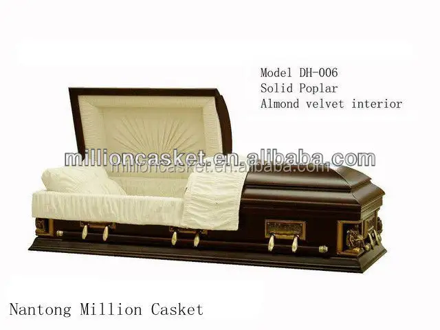 DH-006 solid poplar casket name brand furniture keepsake casket