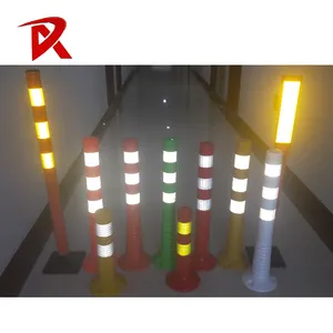 Poste de Barrera de Tráfico Reflectante Flexible con Resorte para Mayor Visibilidad - Product Image 6