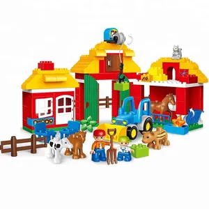 Abs Plastic 123 Stuks Happy Farm Educatief Speelgoed Bouwstenen Speelgoed Met Legoing Speelgoed